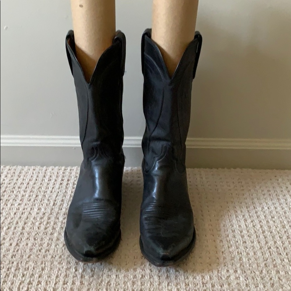 Lucchese black boots